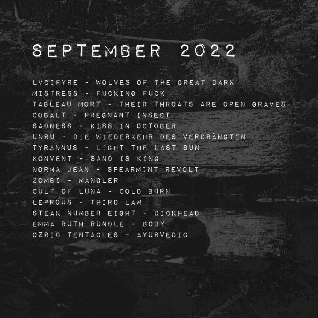 Monthly Playlist: September&nbsp;2022