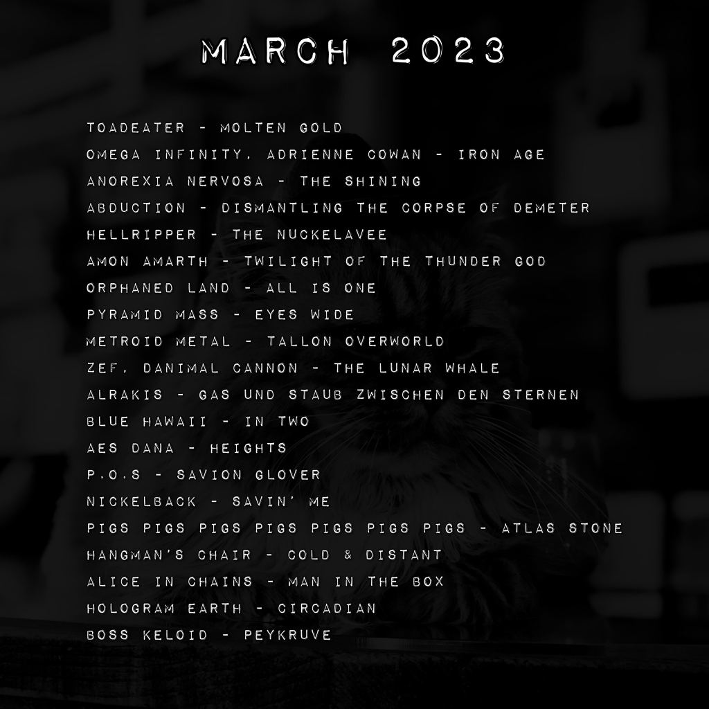 Monthly Playlist: March&nbsp;2023