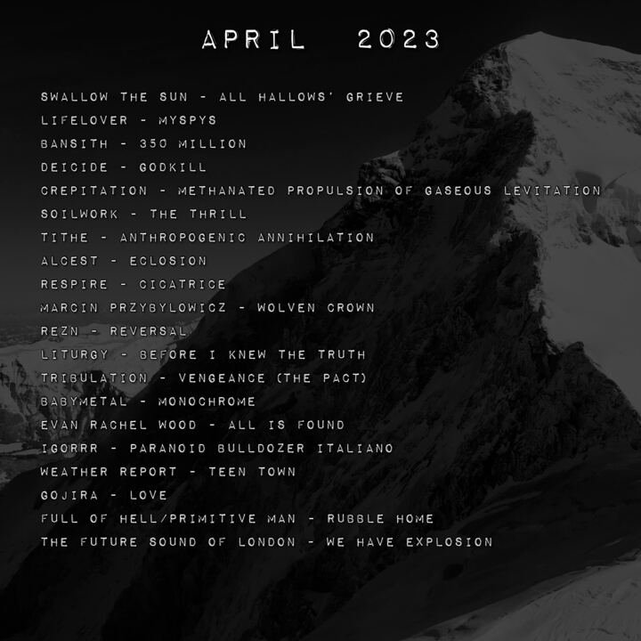 Monthly Playlist: April2023