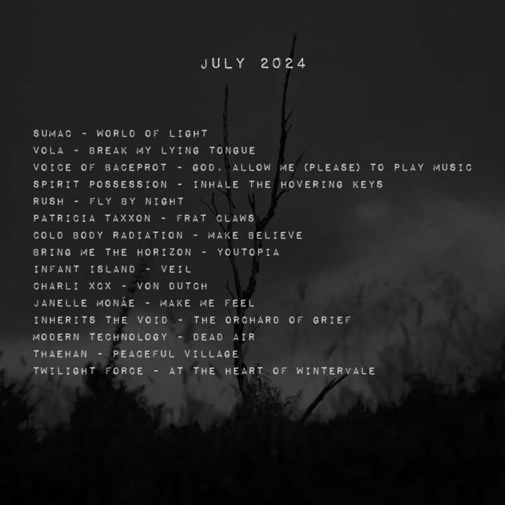 Monthly Playlist: July&nbsp;2024